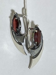 Маркиз (серьги из серебра)
