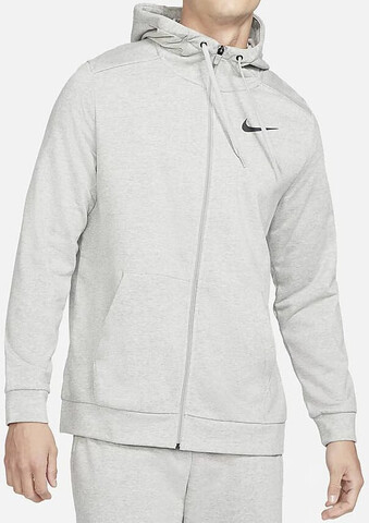 Толстовка теннисная Nike Dri-Fit Hoodie Full Zip M - dark grey heather/black