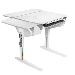 Растущая парта Дэми СУТ 44 с лотком и полками СУТ.32.250 и СУТ.45.310 (1000×715 мм)