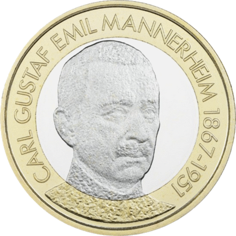5 евро 2017 год Финляндия "Карл Густав Эмиль Маннергейм"
