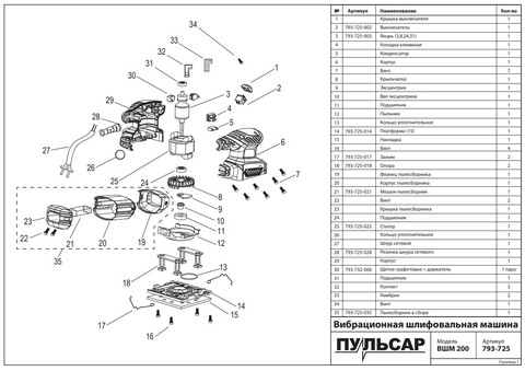 Резинка шнура сетевого ПУЛЬСАР ВШМ 200 /ВШМ 250/ ЭШМ 125 (793-725-028)