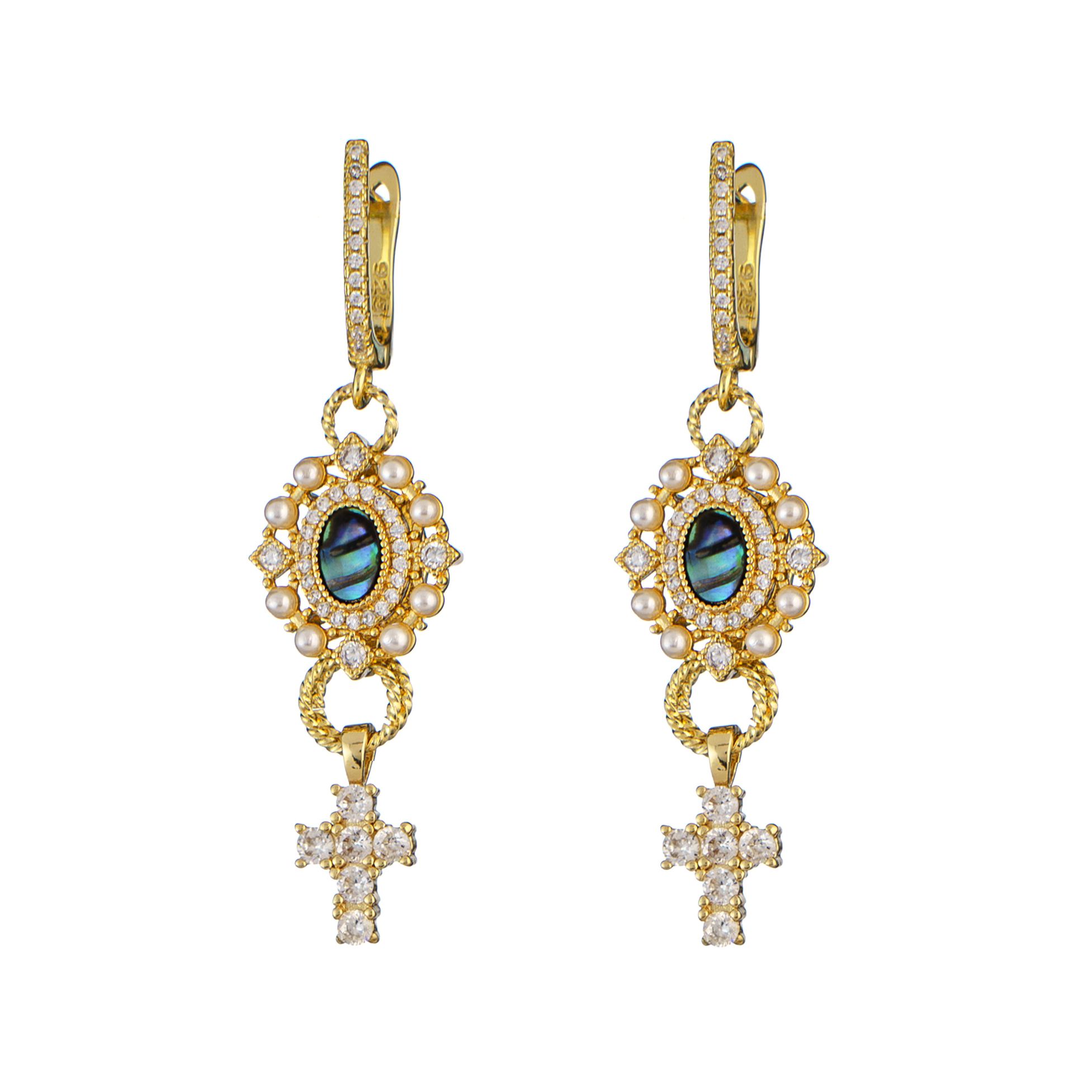 

Серьги Spanish lace Cross Earrings