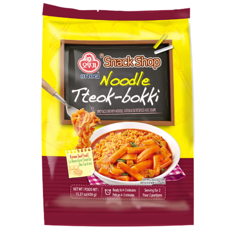 Токпокки (рисовые клецки) с лапшой в остром соусе Ottogi Rice Ttok-bokk, 436 гр