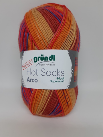 Носочная пряжа Gruendl Hot Socks Arco 06 купить