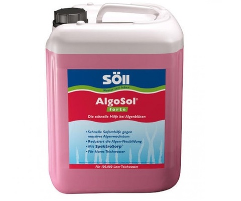 Против водорослей в пруду усиленного действия Soll AlgoSol Forte 2,5L