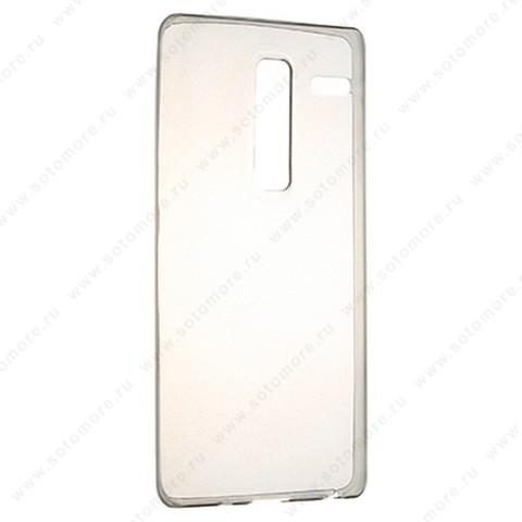 Накладка силиконовая ультра-тонкая для LG Class/ LG H740 черная (прозрачная)