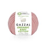 Пряжа Gazzal Organic Baby Cotton 425 розовый бутон