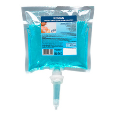 КЕМАN "Мыло-гель для тела и волос", картридж 475 мл (S2), 6 шт/кор