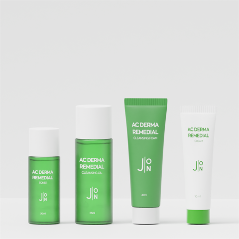 J:ON AC DERMA REMEDIAL MINI SET Набор миниатюр для ухода за кожей СТОП-АКНЕ, 55 мл/10 мл/30 мл*2 шт