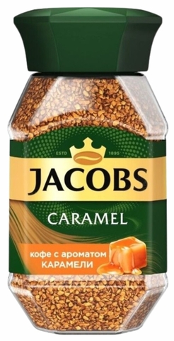 Кофе JACOBS Caramel Jar 95 г ст/б РОССИЯ