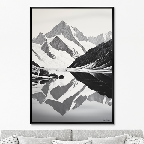 ArtNoMore - Репродукция картины на холсте Landscape Collection, Day and night, No 1, 2024г.
