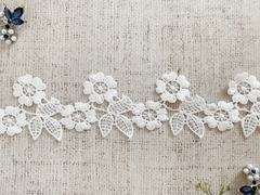 Кружево плетеное, ш. 5,3 см. (молочный)