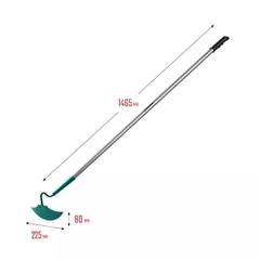 GRINDA PH-225 ALU, 225 х 80 х 1465 мм, D-образный профиль, углеродистая сталь, антикор. покрытие, алюминиевый черенок, мотыга, PROLine (39599)