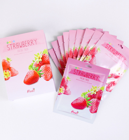 Тканевая маска для лица Belov Moods Pa-Su-Te-Ru Strawberry Facial Mask, 38 гр