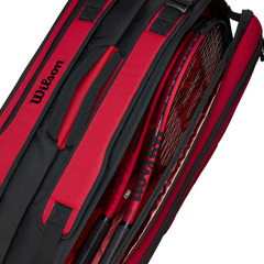 Теннисная сумка Wilson Super Tour 9 PK Clash V2.0 - red/black