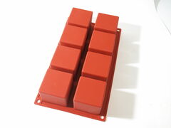 Форма для выпечки силиконовая «Кубики 50х50» 8 ячеек