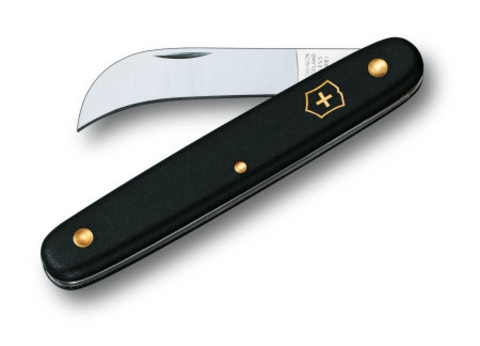 Нож складной Victorinox садовый, 110 mm, Black (1.9060)