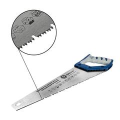 Ножовка по дереву КОБАЛЬТ 400 мм, шаг 3,5 мм / 7 TPI, закаленный зуб, 3D-заточка, перемен. профиль, 2-х комп. рукоятка (792-964)