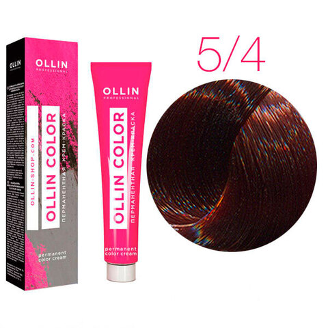 OLLIN Color 5/4 (Светлый шатен медный) - Перманентная крем-краска для волос