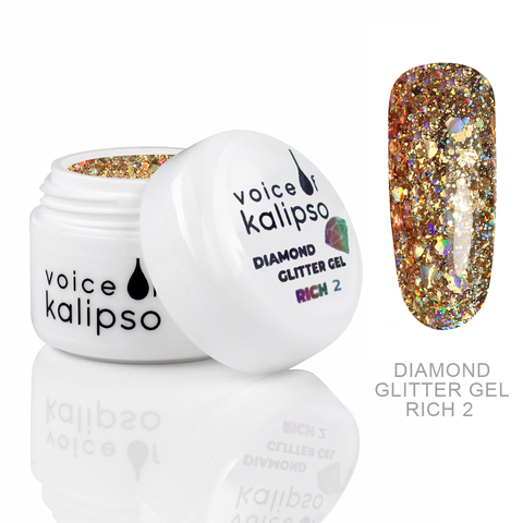 Diamond Glitter Gel Voice of Kalipso №2 , 5 мл