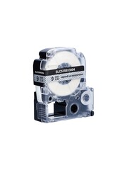 Кассета с лентой S'OK by Sakura Printing C53S653004 (LK-3TBN) для Epson  LW400, LW700, LW600P, LW1000P, K400, Z700, Z800, черный на прозрачном, 8мм, 8м, прозрачная