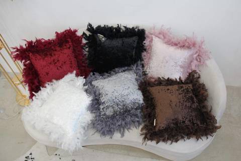 Наволочка 40х40 Sofi De MarkO Бурлеск черная