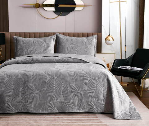 Покрывало 240х260 и 2 наволочки 50х70 Sofi De MarkO Ноэль лиловое