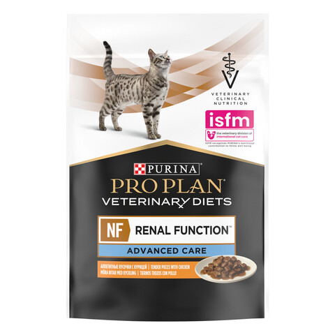 Purina Pro Plan Veterinary Diet NF пауч для кошек при поздней стадии патологии почек (курица)  85 гр