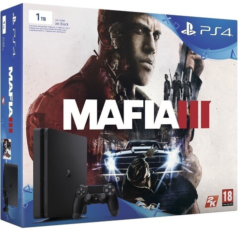 Sony Playstation 4 Slim 1024GB Black + MAFIA III