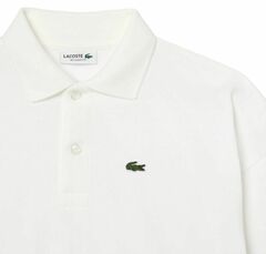 Детская теннисная футболка Lacoste Kids Long Sleeved Striped Heavy Jersey Polo - white