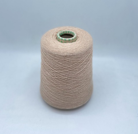 Бобинная пряжа (пр.Италия),1500м/100гр, 80%шерсть, 20%полиамид, цвет- Бежевый меланж, арт.31589