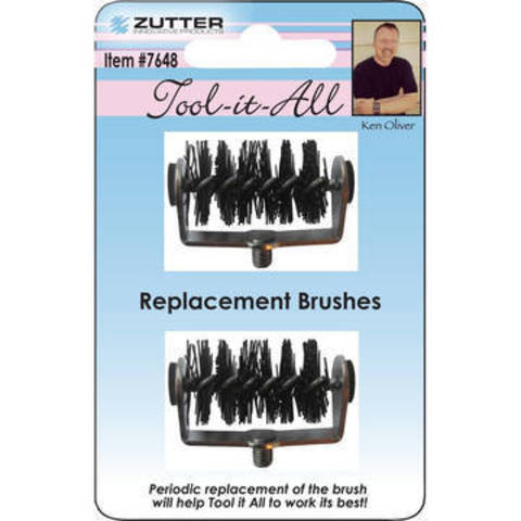Набор сменных щеток для  удаления мелких деталий из вырубки Zutter Tool-It-All Replacement Brushes -2шт.