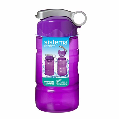 Спортивная питьевая бутылка Sistema Sport Fusion, фиолетовая 560 мл
