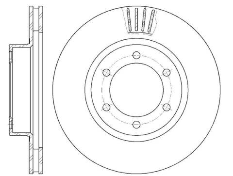 Диск тормозной вентилируемый G-brake  GR-02916