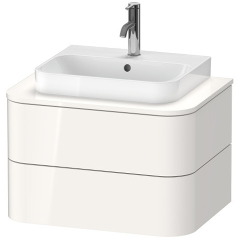 Duravit Happy D.2 Plus Тумба подвесная  408x650x480мм 2  ящика, цвет: белый глянцевый HP496002222