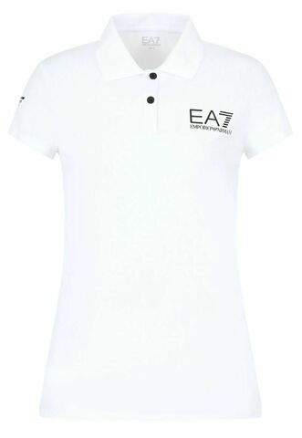 Женское поло EA7 Woman Jersey Polo Shirt - white