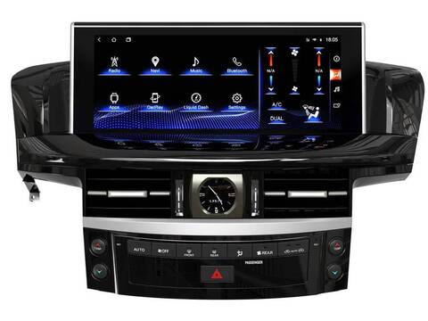 Магнитола Lexus LX 570 (2007-2015) Android 12 8/128GB QLED DSP 4G модель ZH-L1209BX