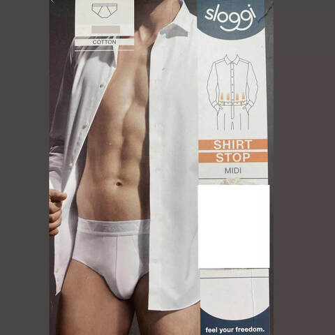 Трусы sloggi men Shirt Stop Midi 2шт