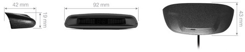 Парктроник (парковочный радар) STEEL MATE C2 Black (4 черных датчика) для заднего бампера
