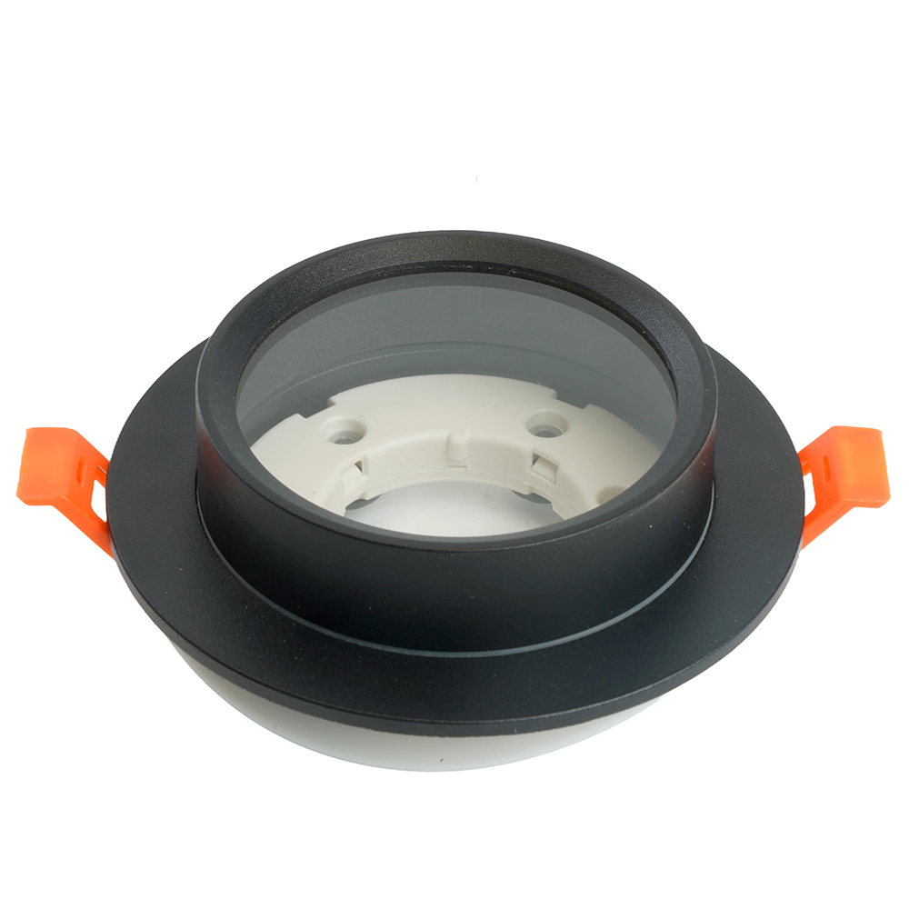 Светильник встраиваемый Feron DL504 потолочный GX53 черный круг IP44 51102