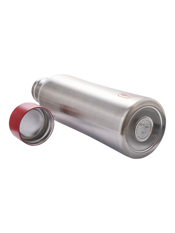 Термос Bugatti B Bottle Twin steel with red lid steel BBT-SS800I3