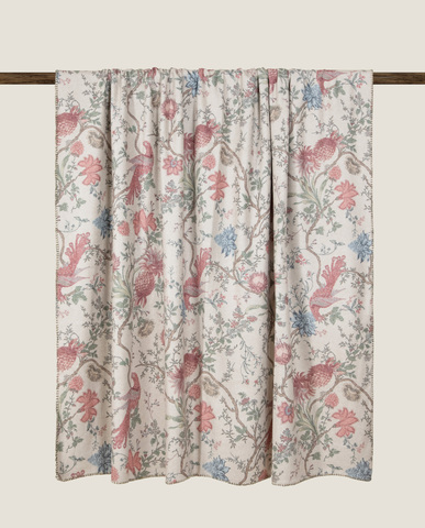 Плед 150х200 Frati Home Soft Bamboo Райская птица Beige бежевый