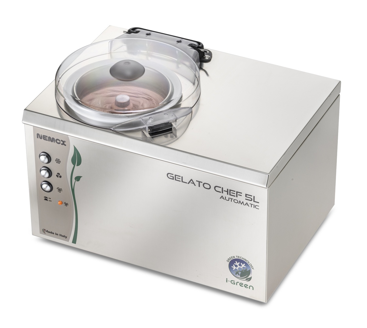 Фризер (батч-фризер) Nemox Gelato Chef 5L AUTOMATIC i-Green для твердого мороженого с 1 чашей 2,5 л