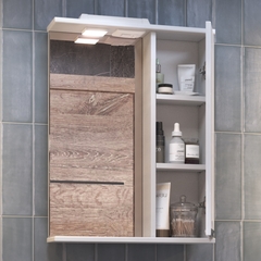 Шкаф навесной с зеркалом Callao 500 (правый) со спотом