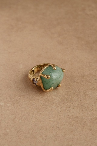 Кольцо Адель с авантюрином