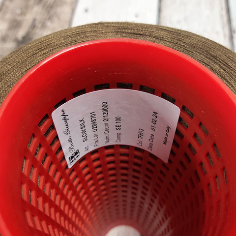 Смотка шелк 100% BOTTO GIUSEPPE SLOWSILK 5*2/120 золотисто-оливковый