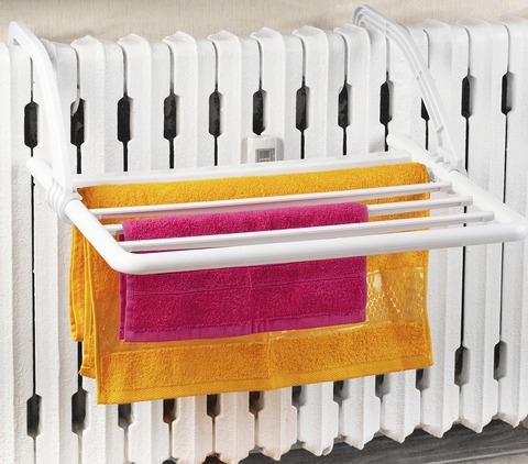 Сушилка навесная на батарею Berossi, снежно-белый