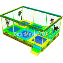 Батутная арена "Тропики" 6,5x4,5x3,5 м