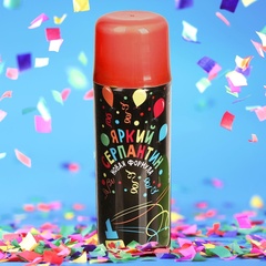 Спрей, Серпантин, Красный, 250 мл