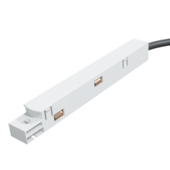 Вводной коннектор питания для магнитной трековой шины Vaes VECTOR, цвет белый